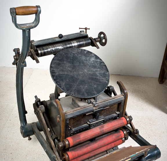 Minerva Boston platinazko inprenta tipografikoa